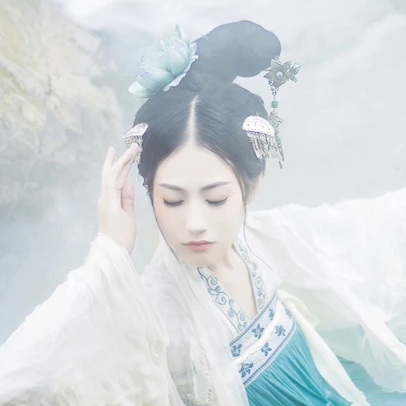 夢中鏡時(shí)尚典雅，唯美古風(fēng)真人頭像