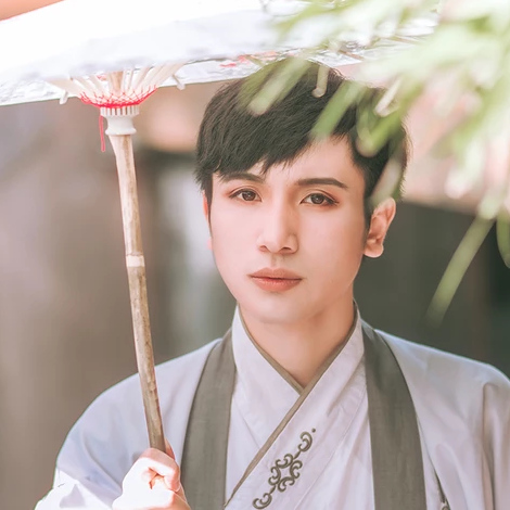 古典福連文苑漢服孤館燈青頭像，古風男生頭像