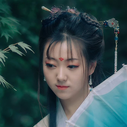 唯美漢服女生頭像，古風(fēng)真人女子頭像