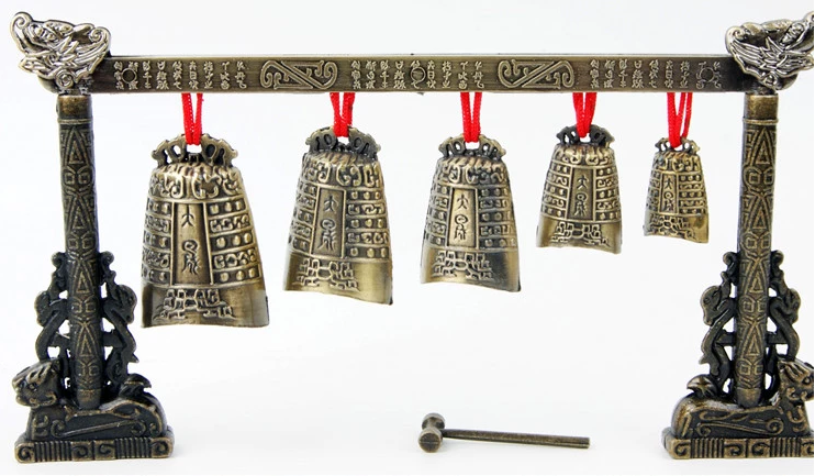 特色福連文苑古典仿古編鐘，青銅器裝飾樂器擺件