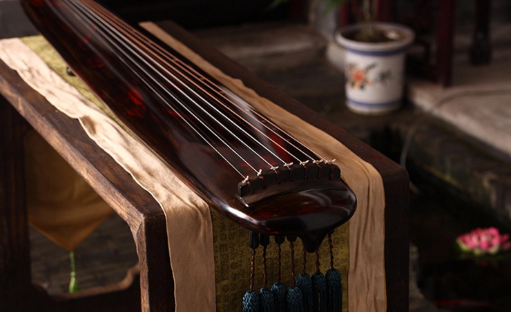老杉木古琴，時(shí)尚古典福連文苑民族樂器