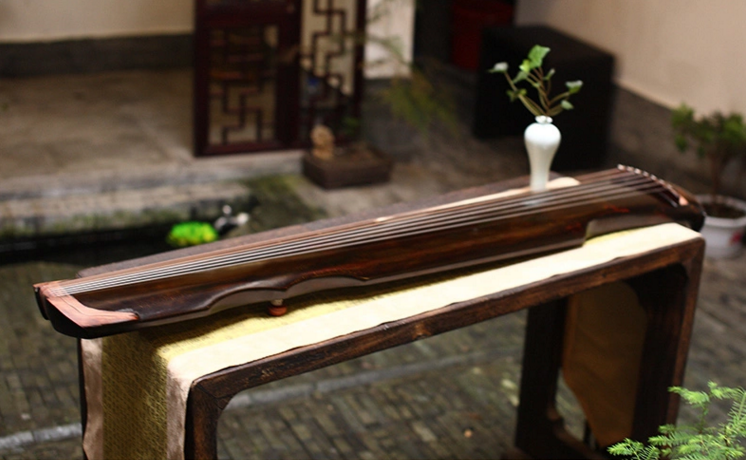 伏羲式古琴，時尚古典福連文苑民族樂器