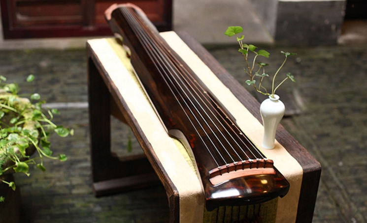 伏羲式古琴，時尚古典福連文苑民族樂器
