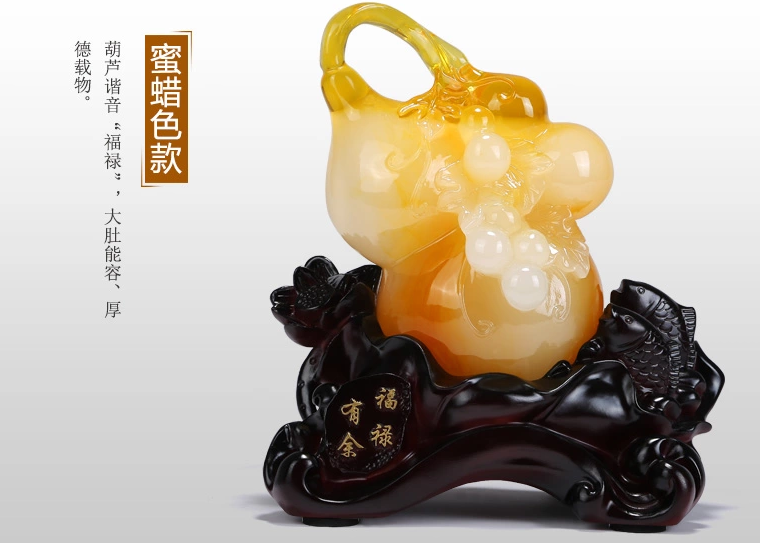 招財(cái)葫蘆工藝品，手工復(fù)古葫蘆擺件