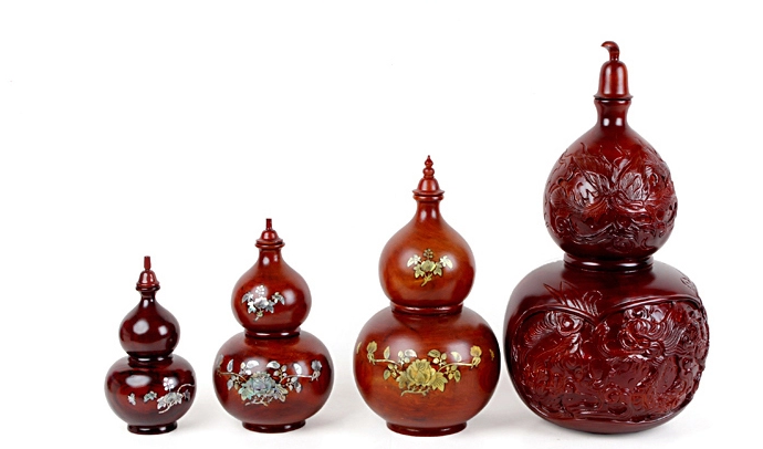 桃木葫蘆工藝品，手工雕刻復(fù)古葫蘆擺件