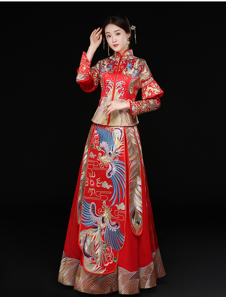 秀禾服龍鳳褂新娘禮服，結婚嫁衣中式禮服