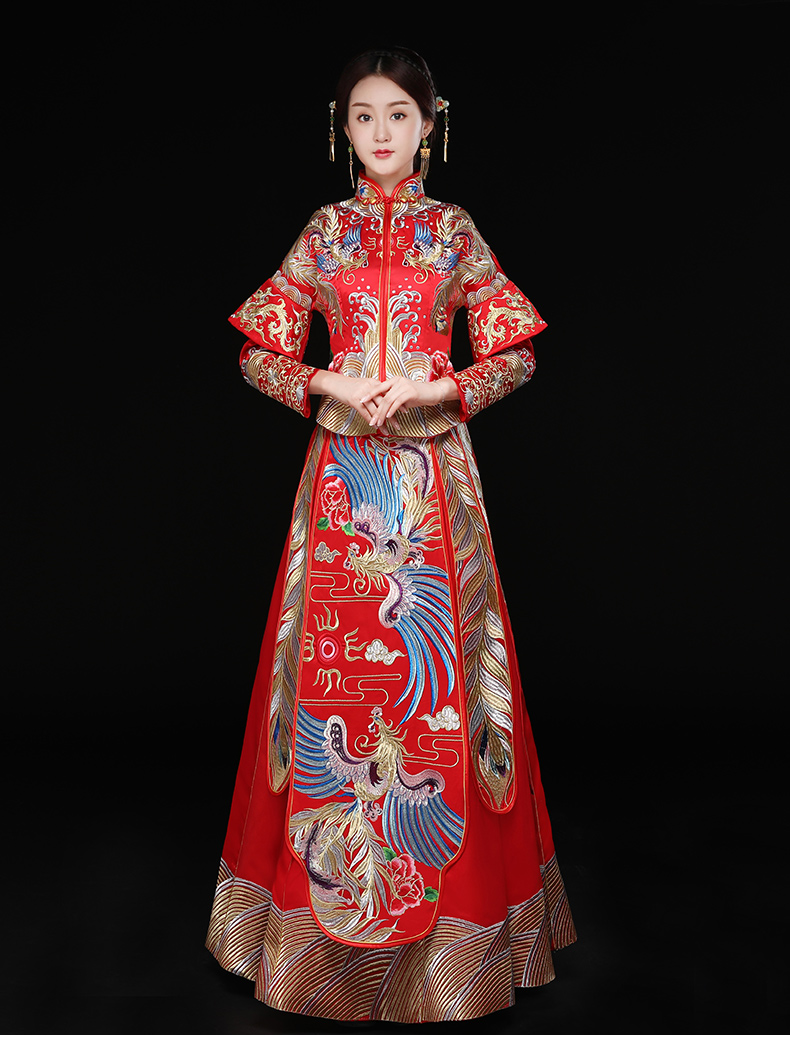 秀禾服龍鳳褂新娘禮服，結婚嫁衣中式禮服