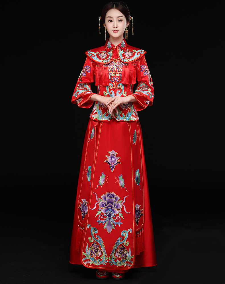 龍鳳褂新娘禮服，結(jié)婚禮服中式禮服