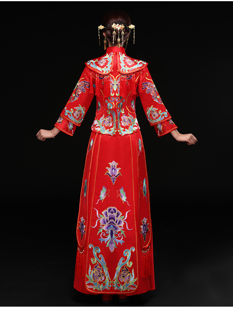 龍鳳褂新娘禮服，結(jié)婚禮服中式禮服