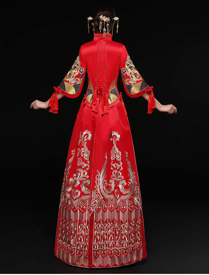 時尚福連文苑新娘禮服，結(jié)婚禮服中式禮服