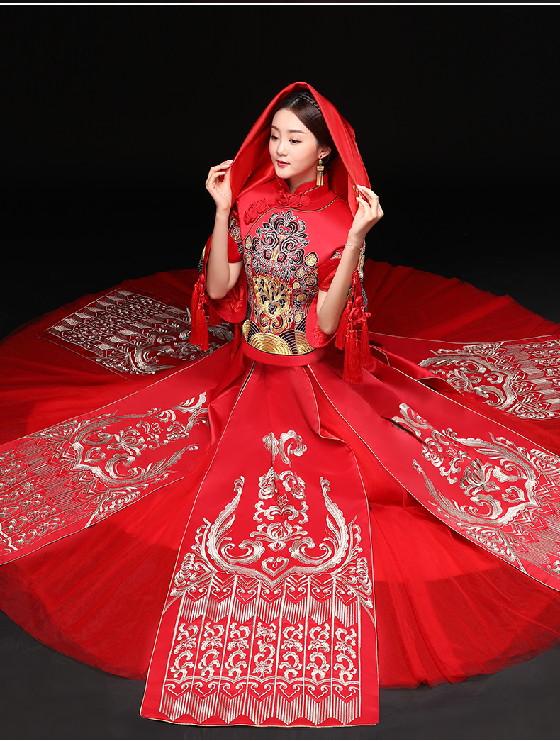 時尚福連文苑新娘禮服，結(jié)婚禮服中式禮服