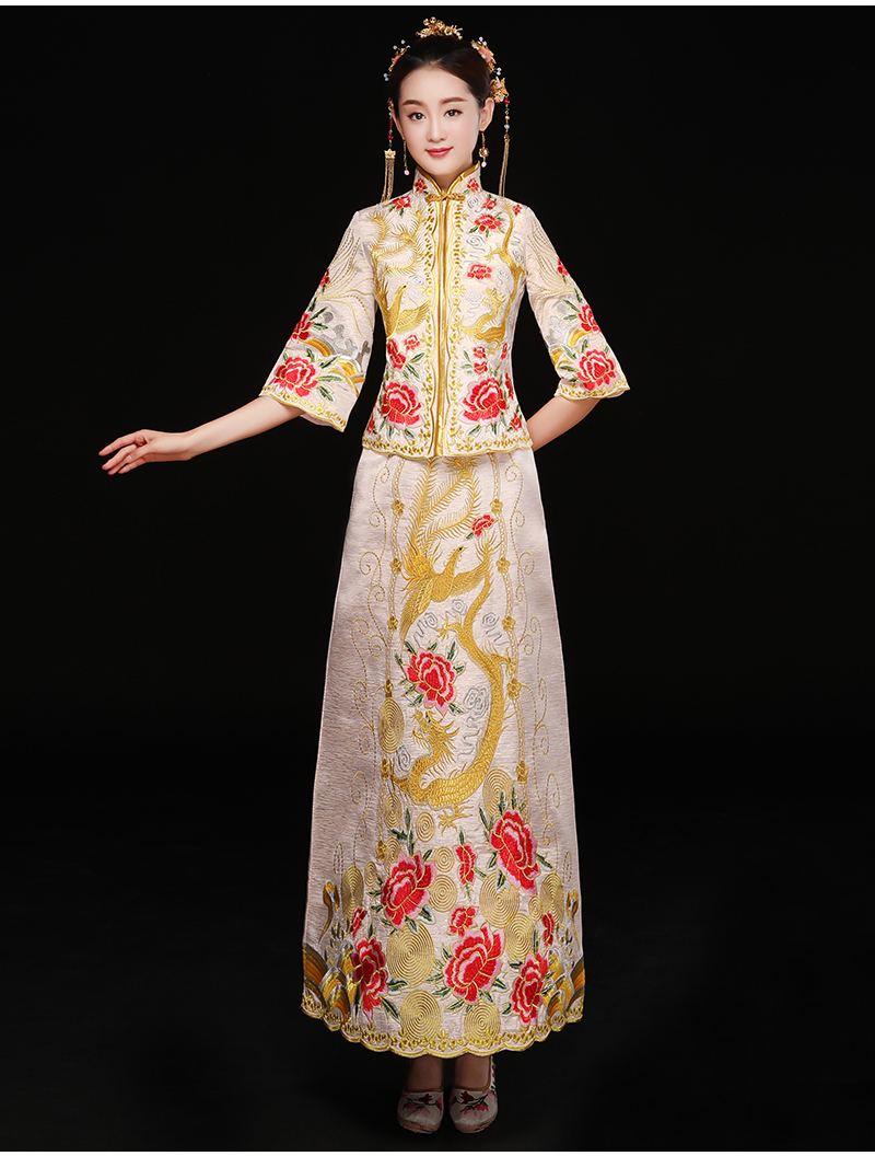 中式秀禾禮服，復古潮流新娘禮服