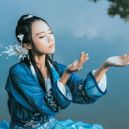 人魚傳說妖艷頭像，唯美古風(fēng)女子頭像