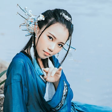 人魚傳說妖艷頭像，唯美古風(fēng)女子頭像