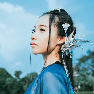 人魚傳說妖艷頭像，唯美古風(fēng)女子頭像