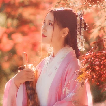 帶傘唯美可愛(ài)頭像，唯美古風(fēng)女子真人頭像