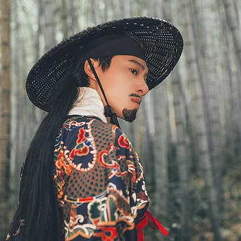 霸氣錦衣行帶刀頭像，唯美古風男生真人頭像