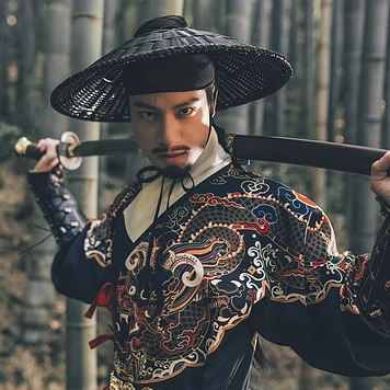 霸氣錦衣行帶刀頭像，唯美古風男生真人頭像