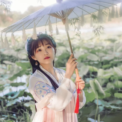 荷塘邊古風頭像，唯美古風閨蜜真人頭像