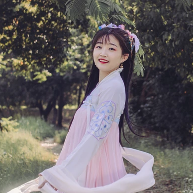 荷塘邊古風頭像，唯美古風閨蜜真人頭像