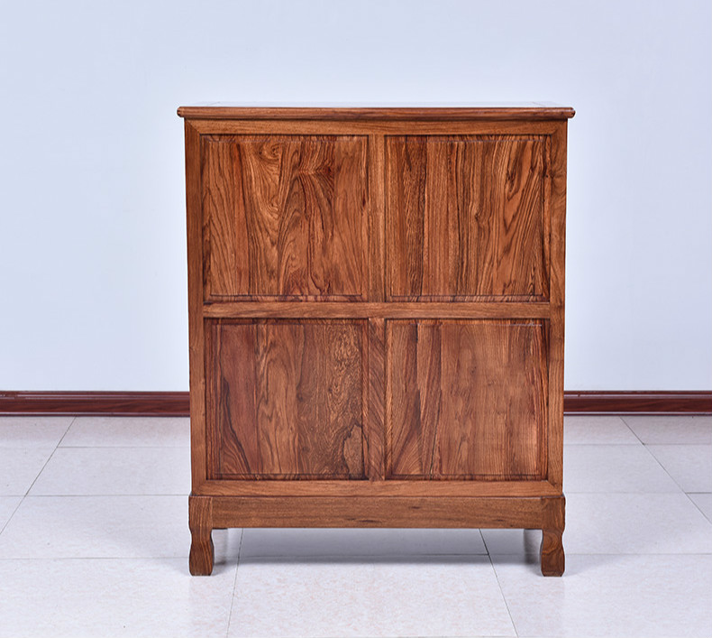 古典雕花五斗柜，仿古花梨木中式柜子
