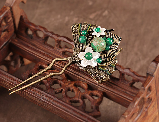 青依福連文苑發(fā)簪發(fā)釵復(fù)古頭飾