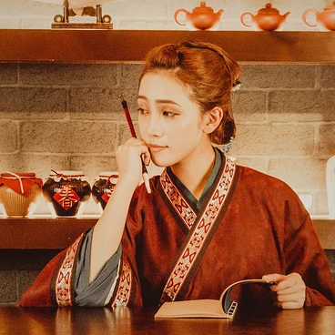 畫情唯美頭像，唯美古風(fēng)女子真人頭像