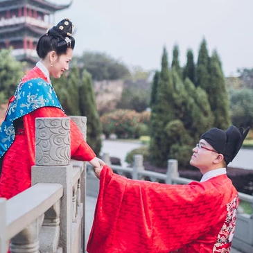 執(zhí)子之手與子偕老唯美頭像，唯美古風(fēng)情侶頭像