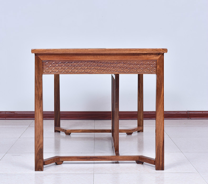 紅實(shí)木茶桌，新中式仿古茶桌