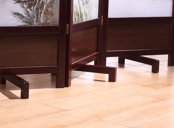 福連文苑實(shí)木古典屏風(fēng)隔斷，山水畫(huà)中式屏風(fēng)