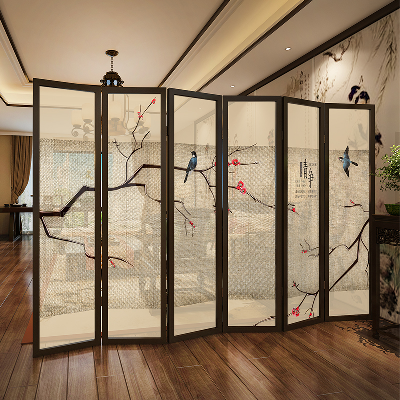 福連文苑實(shí)木中式屏風(fēng)隔斷