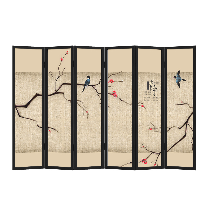 福連文苑實(shí)木中式屏風(fēng)隔斷