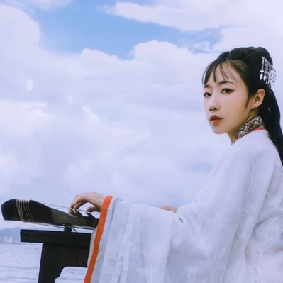 優(yōu)雅白衣女子頭像，唯美古風女子真人頭像