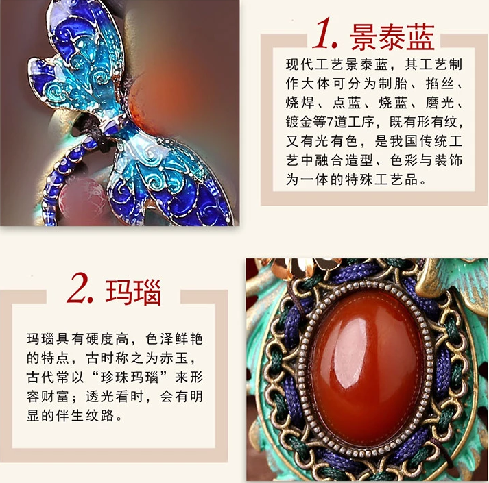 復古彩色羽毛花朵毛衣鏈，民族風項鏈首飾