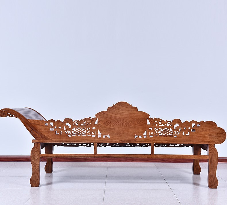 中式花梨木羅漢床，實(shí)木中式床貴妃榻
