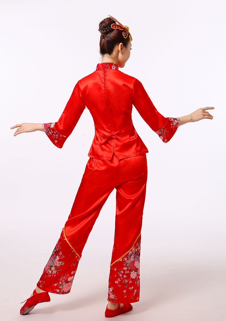 東北秧歌服裝民族腰鼓表演服，少數(shù)民族服裝