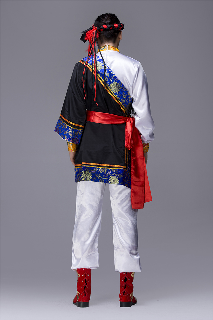 別具一格的蒙古族男裝服飾，蒙古袍少數(shù)民族服