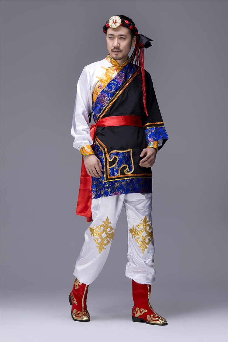 別具一格的蒙古族男裝服飾，蒙古袍少數(shù)民族服