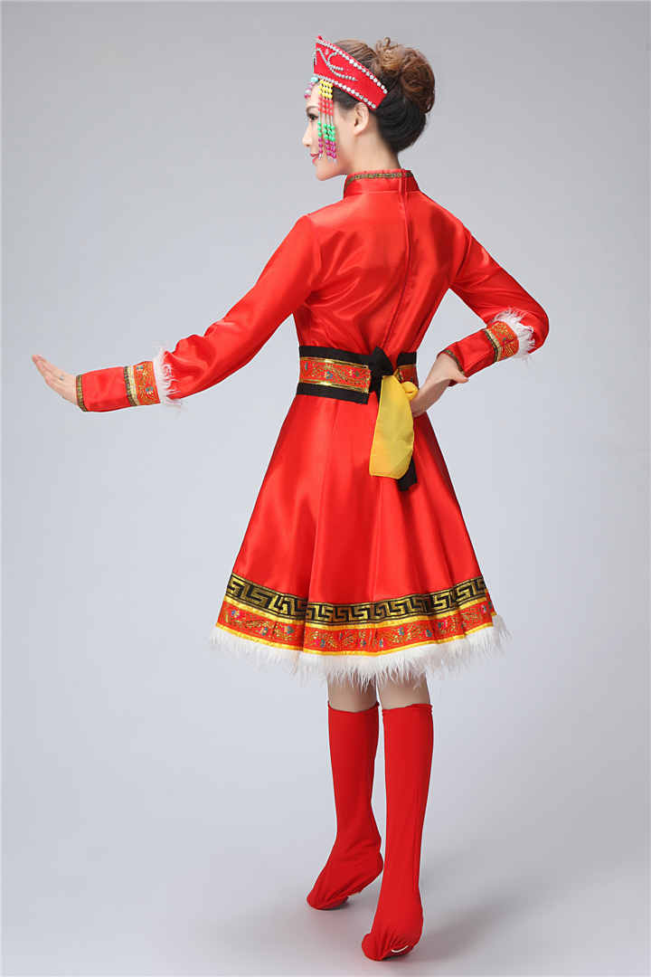 簡約大方的蒙古族女裝服飾，少數(shù)民族服裝