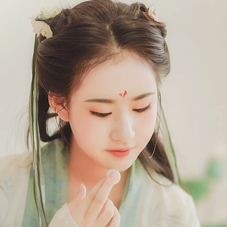 小清新漢服少女頭像，唯美古風(fēng)真人頭像