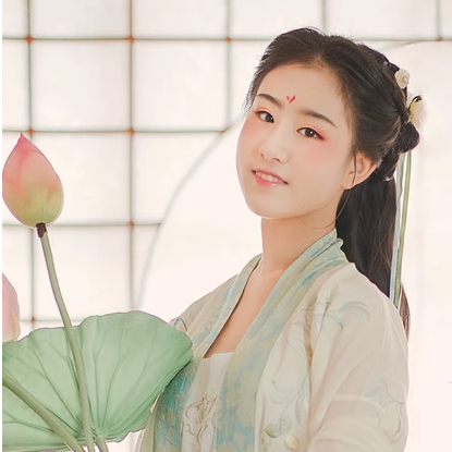 小清新漢服少女頭像，唯美古風(fēng)真人頭像