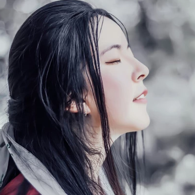 冰雪柔情少女頭像，唯美古風真人頭像