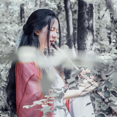 冰雪柔情少女頭像，唯美古風真人頭像