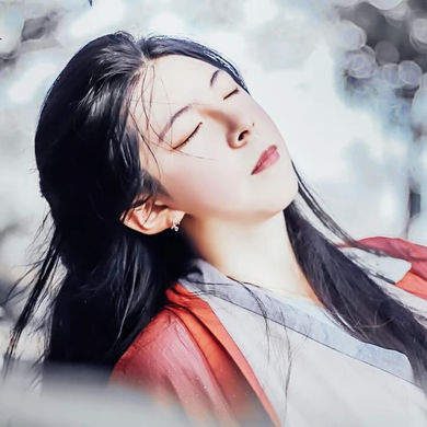 冰雪柔情少女頭像，唯美古風真人頭像