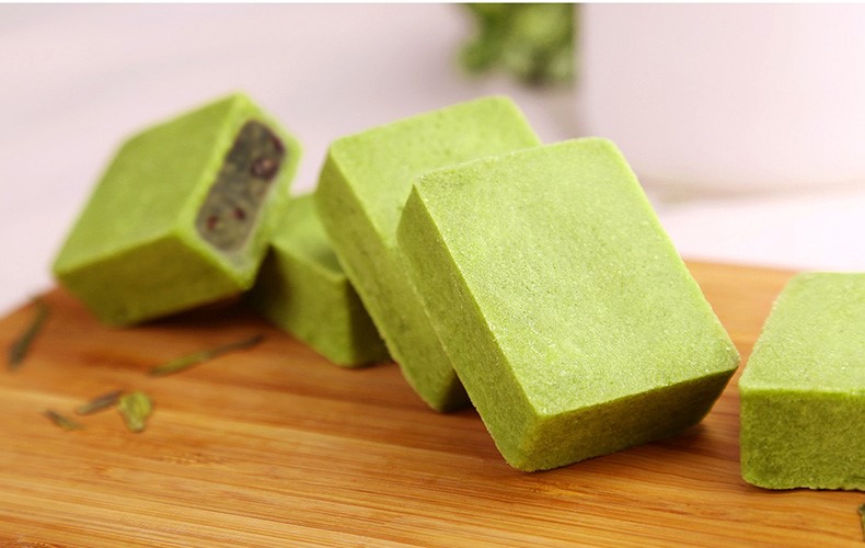 杭州特產(chǎn)美食糕點，特色手工抹茶點心龍井酥