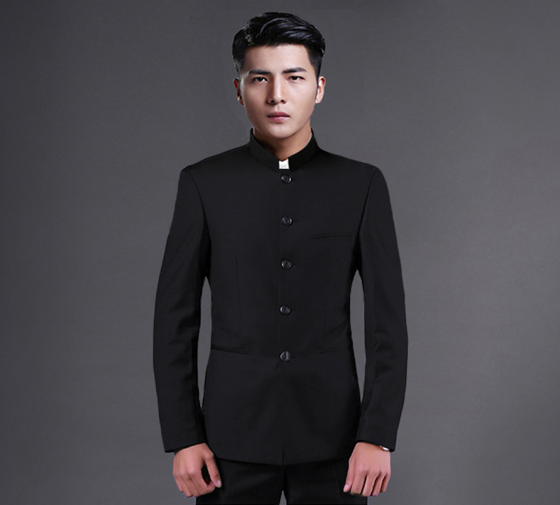 時尚福連文苑立領(lǐng)休閑男士中山裝