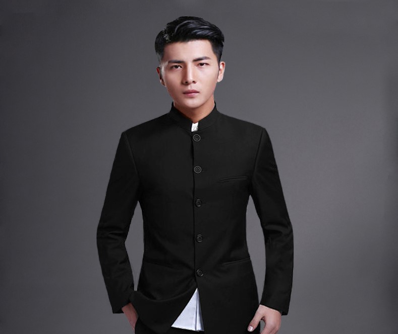 時尚福連文苑立領(lǐng)休閑男士中山裝