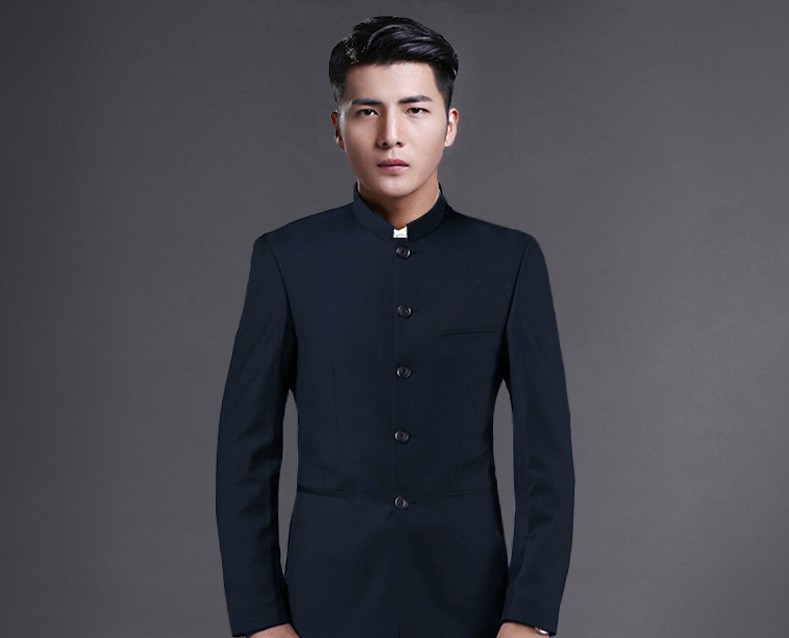 時尚福連文苑立領(lǐng)休閑男士中山裝