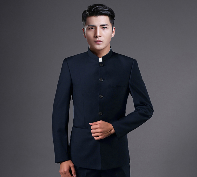 時尚福連文苑立領(lǐng)休閑男士中山裝