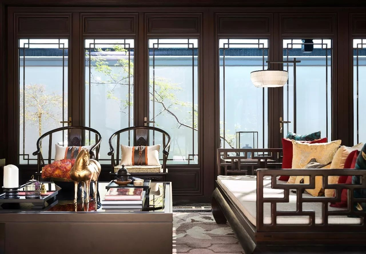 詩(shī)意福連文苑元素的中式大宅裝修設(shè)計(jì)